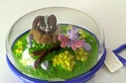 2007 Littlest Pet Shop Take-a-long Clip-on Keychain Bunny And Butterfly   Works