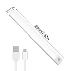 Led Motion Sensor Under Cabinet Closet Light Usb Rechargeable Kitchen Strip Lamp