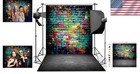 Colorful Brick Wall Backdrop 10x10 Ft