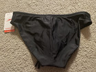 Mens Speedo Size 34 Black Bikini Brief Swimsuit Bottom New Nwt  42 