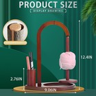Wooden Yarn Spool Rack  Magnetic Yarn Skein Ball Spinner Holder For Knitting And