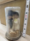 1940s Vintage Wedding Cake Topper Sealed W  Original Cake In Weird Time Capsule 