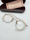 Antique 1943 Baush   Lomb Gold Filled Bifocals W original Case Certificate