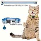 Reflective Cute 1 Adjustable Cat Dog Pet Collar Kitty Puppy W bell 7 5-12 5 In