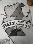 Wwii 1943-45 Italy Facsimile Map With Informative Text 29x22