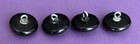 4 Vintage Wwii Us Navy Military Buttons  Black  7 8  Diameter  Nos