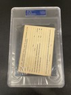 Wilt Chamberlain Psa dna Authentic Autographed Signed Restaurant Postcard