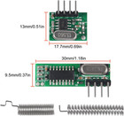 5pcs 433mhz Wireless Rf Transmitter And Receiver With Antenna Ask Remote Control