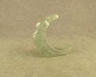 Antiques Ming Dynasty Chinese Old Jade Statue With Carved Fancy Fish Body Human