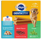 Pedigree Dentastix Large Dog Dental Care Treats Original  Beef   Fresh Variety P