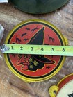 Vintage Halloween Witch Tambourine Kirchhof 1950   s