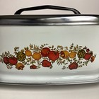 Vintage Lincoln Beauty Ware Square Cake Carrier Spice Of Life Chrome Taker Metal