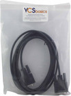 Black 10 Foot Db9 9 Pin Serial   Rs232 Male female Extension Cable