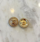 Stamped Lot Of 2 Luxe Gold Button 