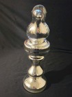 Vintage Mercury Glass Bird On A Pedestal 