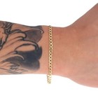 10k Yellow Gold 3 5mm Italian Curb Cuban Chain Link Bracelet Or Anklet 7  8  9 