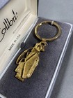 Vintage Colibri Golf Bag 18 Kt  Gold Electroplate Keychain Key Ring Fob New
