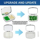 Everybling Pocket Pharmacy Bling 2 Compartment Medicine Organizer Small Cute    