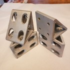 Lot Of 24  twentyfour  80 20 4338 8 Hole Wide Gusseted Corner Bracket 15 Series