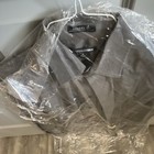 Express 1mx Modern Fit Gray Stretch Cotton Dress Shirt  S 14-14 1 2 30 31