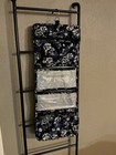 Vera Bradley Floral Quilted Hanging Organizer With Clear Pockets And Handle