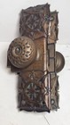 Ornate Antique Brass Door Knob Plate Mortise Victorian Vintage Restoration 
