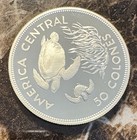 Costa Rica 1974 Conservation Series Sterling Silver Proof 50 Colones Turtles