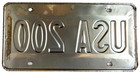 Vintage Illinois 1976 Auto Sample License Plate Usa 200 Man Cave Garage Decor