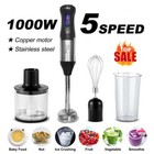 1000w 4 In 1 Electric Hand Immersion Blender Stick Handheld Blender 5-speed Set
