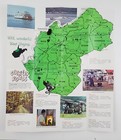 1970 West Virginia Country Roads Vintage Travel Tourist Brochure And Map