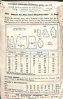Vintage 1940s One Piece Dress Butterick Sewing Pattern 4393 Bust 50 Complete