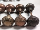 Lot 5 Antique Vintage Eastlake Victorian Ornate Metal Brass Door Knobs Salvage