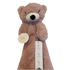Nwt Teddy Bear Baby Girl Lovey Pink Sherpa Lined Plush Newborn Security Blanket