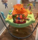 Fisher Price Bouncer Tiger Time Jumperoo Activity Center  Music  Lights   Sounds