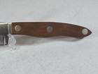 Cutco  25 French Chef 9  Straight Edge Knife Classic Brown Swirl Handle