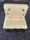 Retro Vintage Bathroom Art Deco Mid Century Yellow Toothbrush Mouthwash Holder