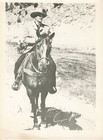 1940s John Wayne On Horse Fan Photo 5x7 Movie Actor Press Autograph   am1a