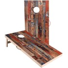 Solid Wood Vintage Cornhole Game Set  Two 4 x2 cornhole Boards  8 Cornhole Ba   