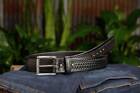 Black Basket Weave Bullhide Thick Belt Quality Usa Made 1 75  Extra Wide
