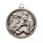 Men s 925 Sterling Silver Saint Michael Pendant Medal Necklace Made In U s a 