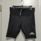 Nike Trail Lava Loops Dri-fit Running 1 2 Length Tights Shorts Black Sz Men s M