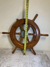 Vintage 17  Wooden Ship Wheel Canada M2370-2 Maritime Boat Helm Decor Shipwreck