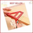 3d Multi-angle Measuring Ruler  High Precision 45 90 Degree Aluminum Alloy Woodw