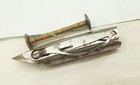 Vtg Antique Sewing Machine Bullet Shuttle   Bobbin Singer White Damascus Davis