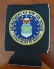 Can bottle Holder Koozie  Coozie United States Air Force Seal  Check It Out 