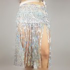 Belly Dance Hip Scarf Belt Waist Skirt Wrap Tassel Fringe Sequin Dancer Costume