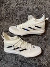 Adidas Afterburner 9 Nmv White Black Iridescent Men   s Baseball Cleats Size 8