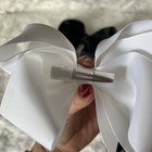 Lot Of 5 Girls Large And Medium Grosgrain Ribbon Hair Barrett Bows On Clip