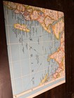 Vintage 1950 s Hammond s International Map Of The World Usa