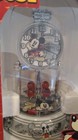 Disney Mickey Mouse Vintage Anniversary Glass Dome Clock Porcelain Base New